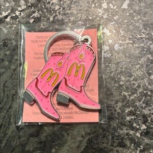 Shania Twain McDonald's Pink Cowboy Boot Key chain